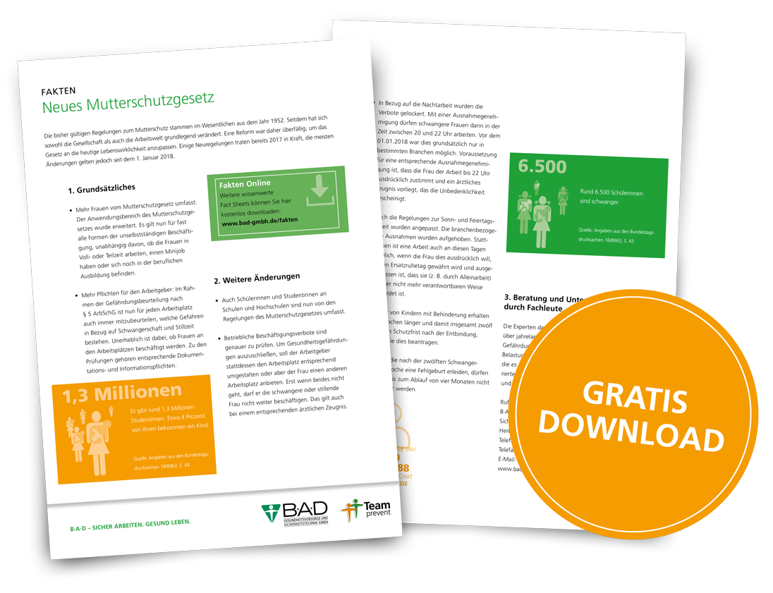 Factsheet | Mutterschutzgesetz Factsheet | Mutterschutzgesetz